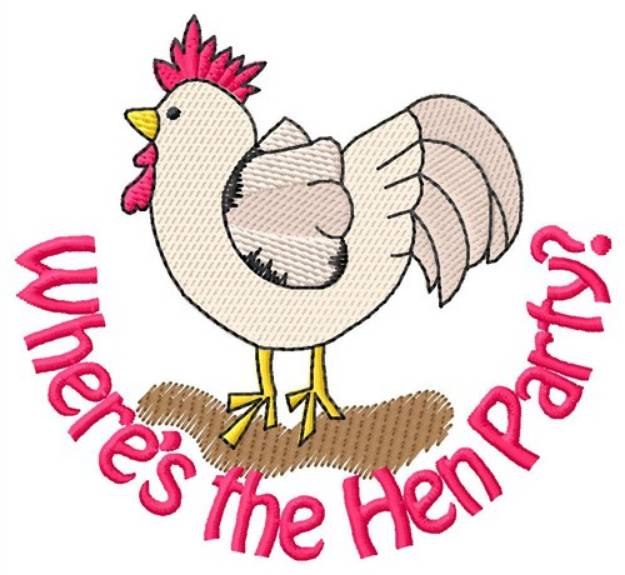 Picture of Hen Party Machine Embroidery Design