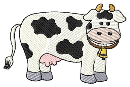 Cow Machine Embroidery Design