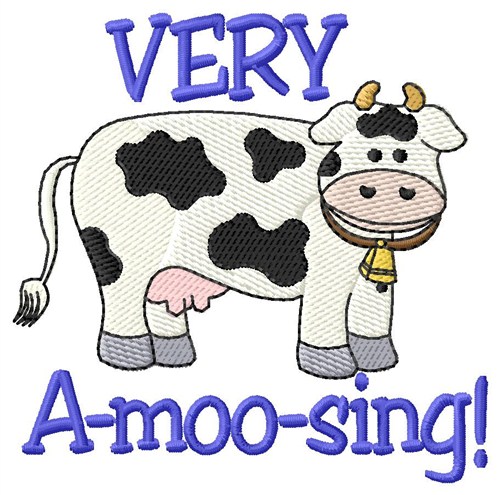 Very A-moo-sing Machine Embroidery Design
