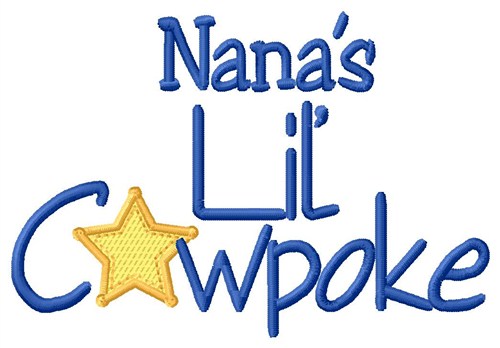 Nanas Lil Cowpoke Machine Embroidery Design