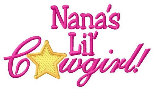Nanas Lil Cowgirl Machine Embroidery Design