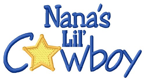 Nanas Lil Cowboy Machine Embroidery Design