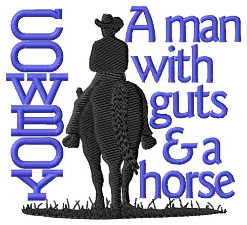 Cowboy Machine Embroidery Design