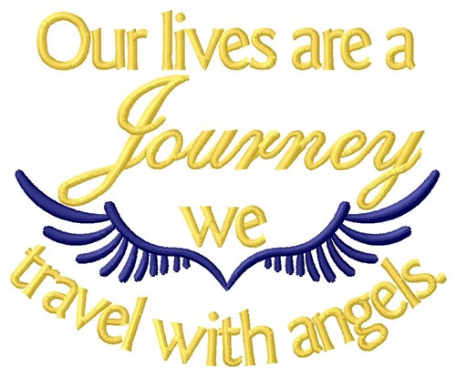 Travel With Angels Machine Embroidery Design