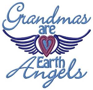 Picture of Grandmas Are Angels Machine Embroidery Design