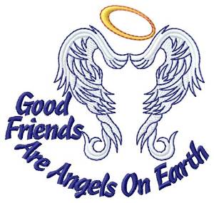 Picture of Good Friends Machine Embroidery Design
