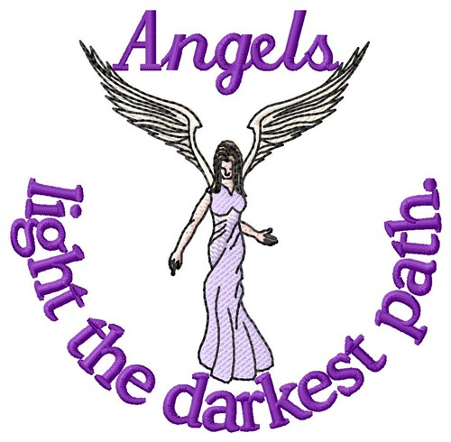 Angels Light Machine Embroidery Design