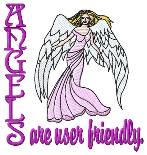 Angels User Friendly Machine Embroidery Design