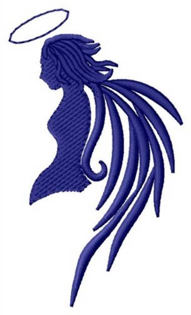 Picture of Angel Silhouette Machine Embroidery Design
