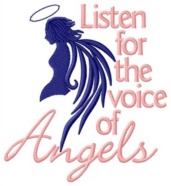 Picture of Listen To Angels Machine Embroidery Design