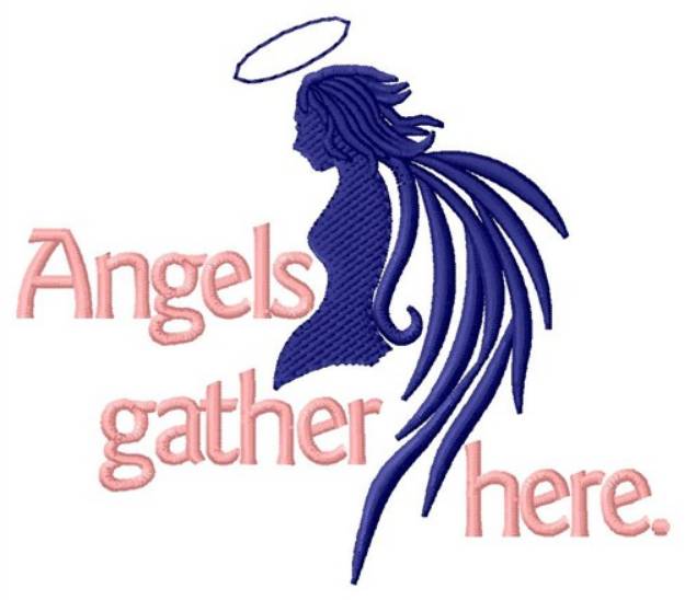 Picture of Angels Gather Here Machine Embroidery Design