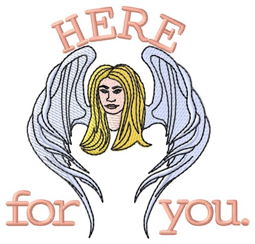 Here For You Machine Embroidery Design