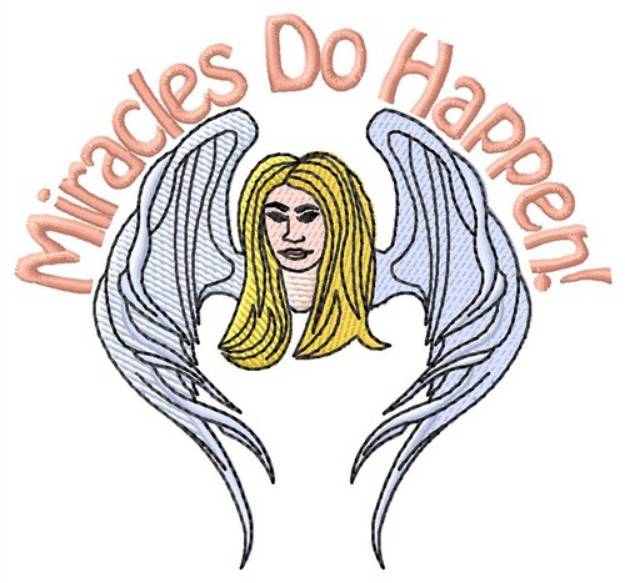 Picture of Miracles Happen Machine Embroidery Design