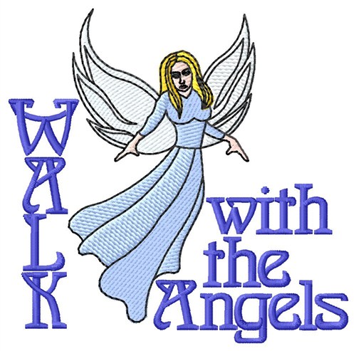 Walk With Angels Machine Embroidery Design