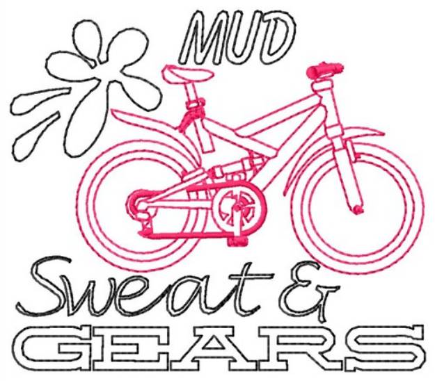 Picture of Mud Sweat And Gears Machine Embroidery Design