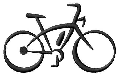 Abstract Bicycle Machine Embroidery Design