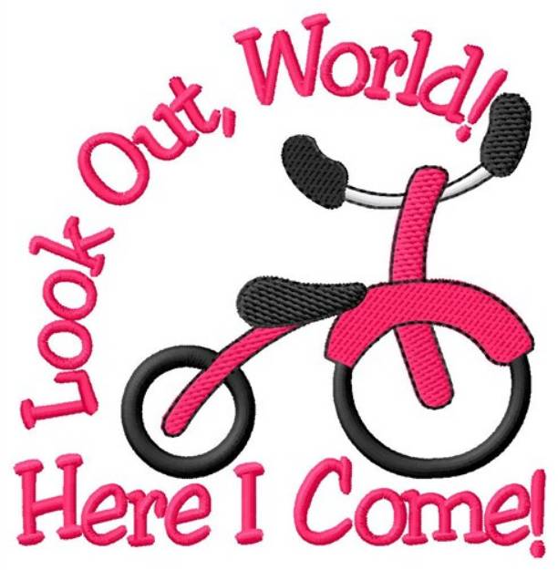 Picture of Look Out World Machine Embroidery Design