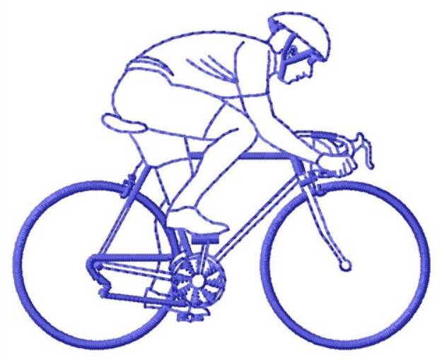 Picture of Rider Outline Machine Embroidery Design
