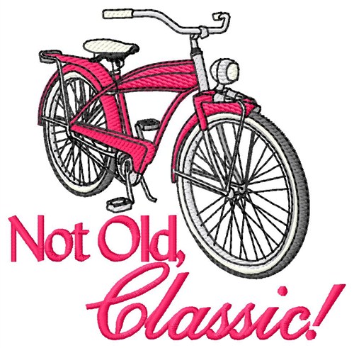 Classic Bike Machine Embroidery Design