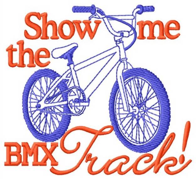 Picture of BMX Track Machine Embroidery Design