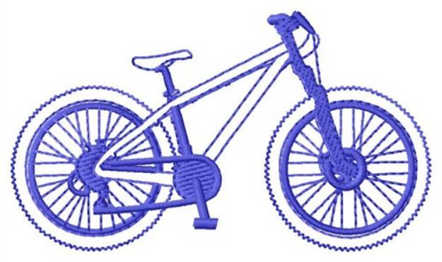 Picture of Mountain Bike Outline Machine Embroidery Design