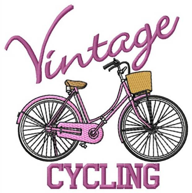 Picture of Vintage Cycling Machine Embroidery Design