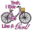 Picture of Ride Like A Girl Machine Embroidery Design