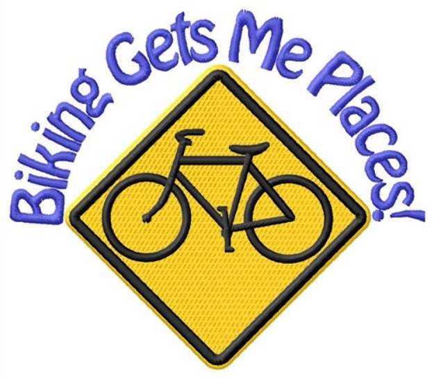Picture of Biking Places Machine Embroidery Design