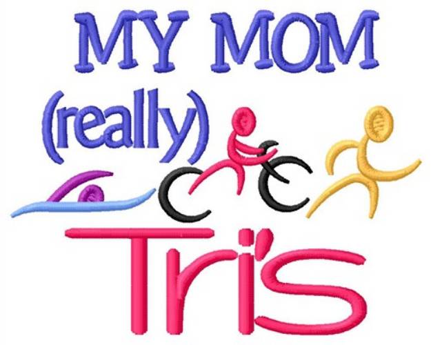 Picture of Mom Really Tris Machine Embroidery Design