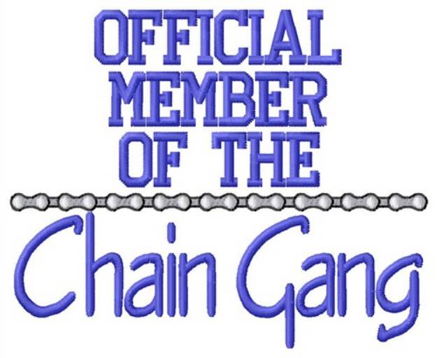 Picture of Member Chain Gang Machine Embroidery Design