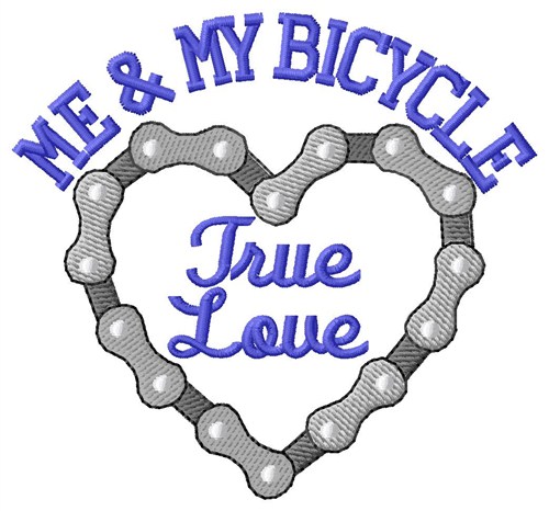 Me And My Bicycle Machine Embroidery Design