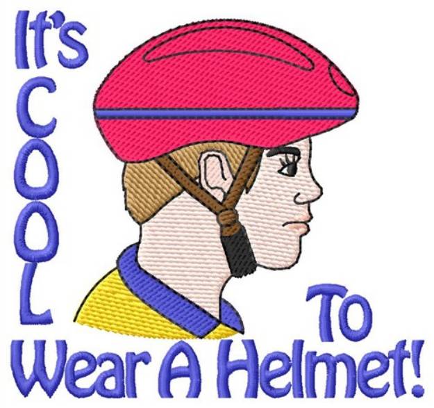 Picture of Wear A Helmet Machine Embroidery Design
