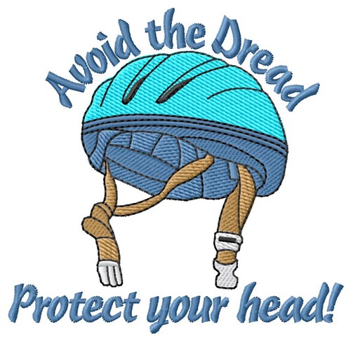 Protect Your Head Machine Embroidery Design