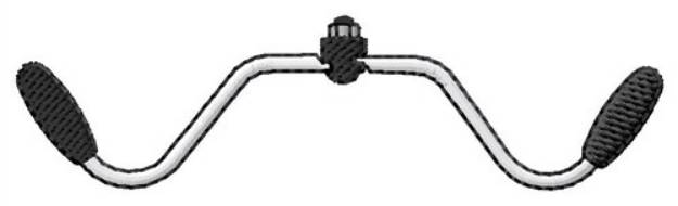 Picture of Handlebars Machine Embroidery Design