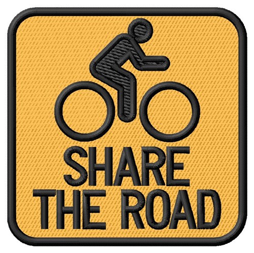 Share The Road Machine Embroidery Design