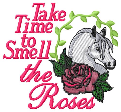 Smell the Roses Machine Embroidery Design