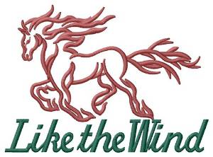Picture of Like the Wind Machine Embroidery Design