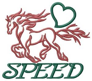 Picture of Speed Horse Machine Embroidery Design