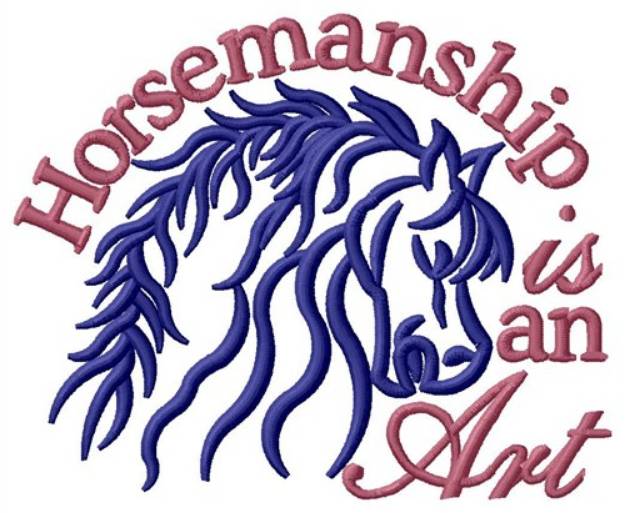 Picture of Horsemanship Art Machine Embroidery Design