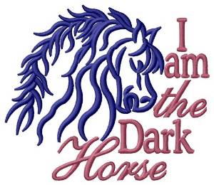 Picture of Dark Horse Machine Embroidery Design