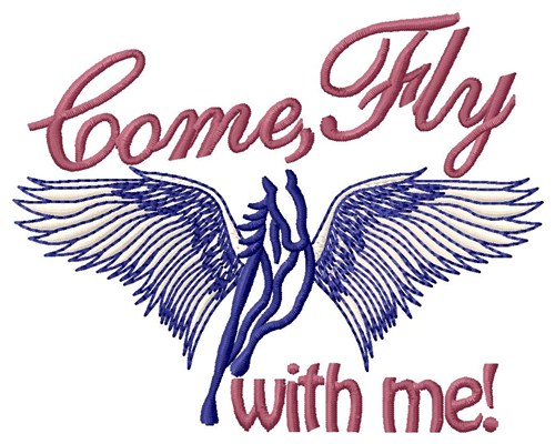 Come Fly with Me Machine Embroidery Design