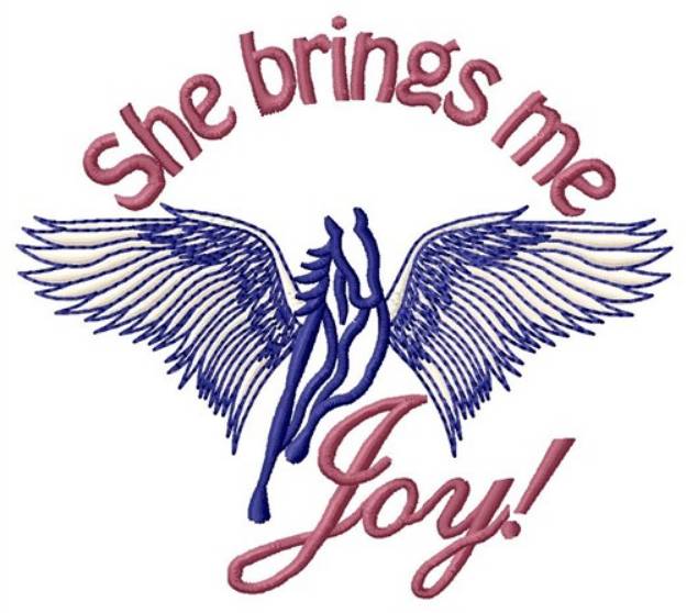 Picture of She Brings Me Joy Machine Embroidery Design