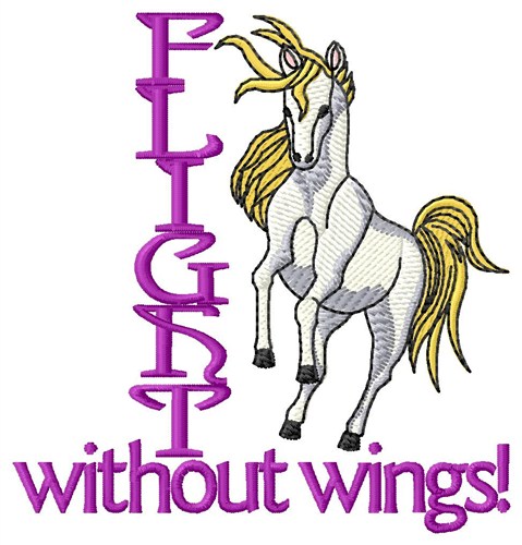 Flight Without Wings Machine Embroidery Design