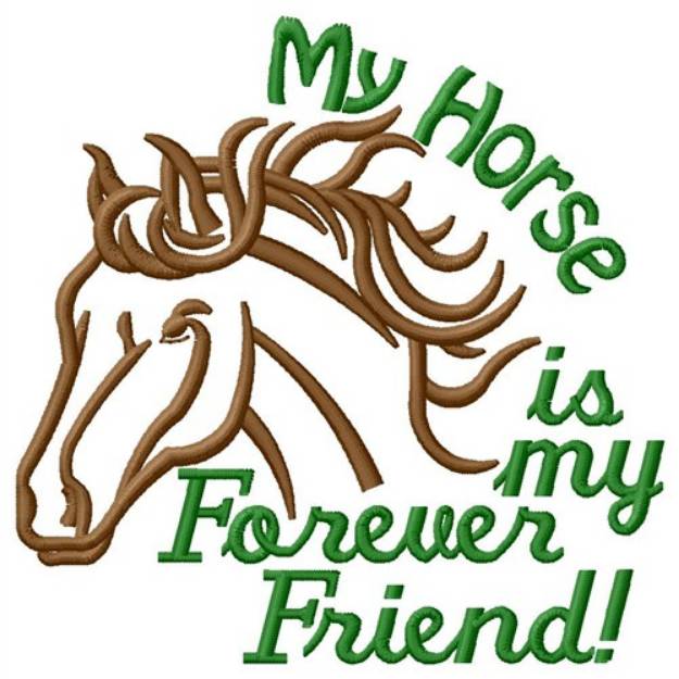 Picture of Forever Friend Machine Embroidery Design