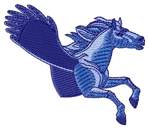 Pegasus Torso Machine Embroidery Design
