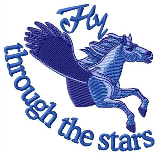 Picture of Fly Through the Stars Machine Embroidery Design