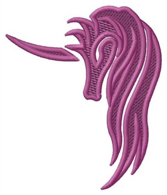 Picture of Unicorn Head Silhouette Machine Embroidery Design