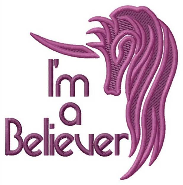 Picture of Im a Believer Machine Embroidery Design