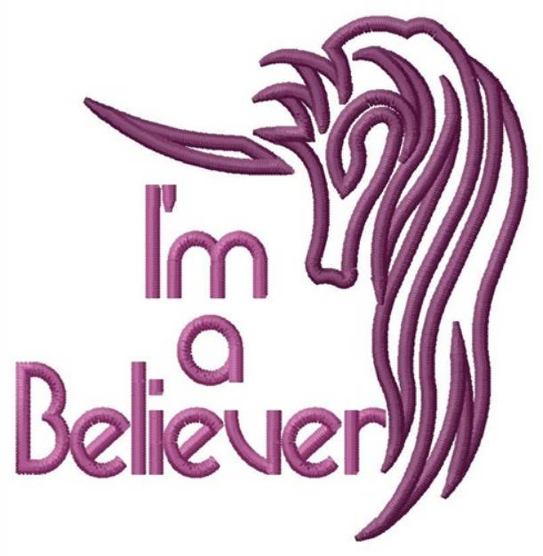 Picture of Im a Believer Machine Embroidery Design