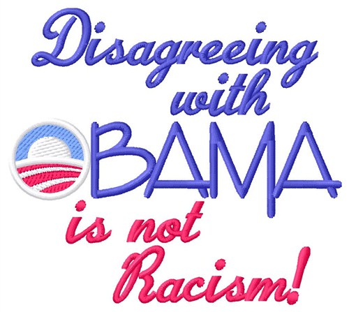 Not Racism Machine Embroidery Design